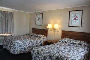 Un pat sau paturi într-o cameră la Elm Motel