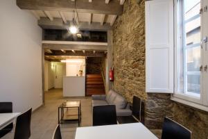 Kuchyň nebo kuchyňský kout v ubytování Pensión Domus Gallery