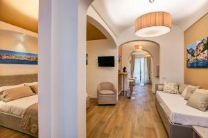 Кът за сядане в Cuore di Sorrento Suites