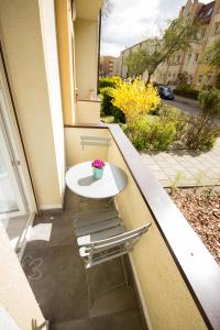 Balkon lub taras w obiekcie Apartament Paderewskiego 11