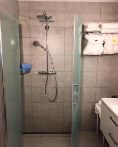Bodmen 3 Apartments von Privat in Zermatt tesisinde bir banyo