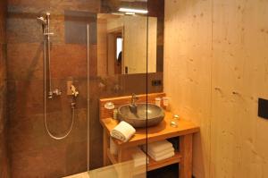 Koupelna v ubytování Ferienhütten Lechtal Chalets