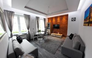 Televízia a/alebo spoločenská miestnosť v ubytovaní Euro Apartments Piwna
