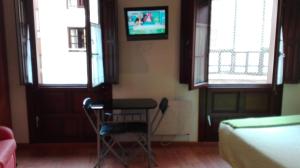 A television and/or entertainment centre at Apartamentos Santana