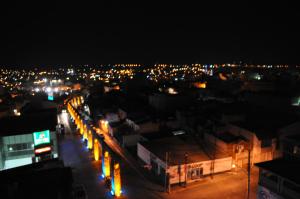 Γενική άποψη της πόλης San Juan de los Lagos ή θέα της πόλης από  αυτό το ξενοδοχείο