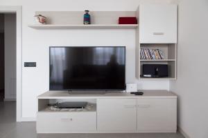 TV a/nebo společenská místnost v ubytování La terrazza sul lago