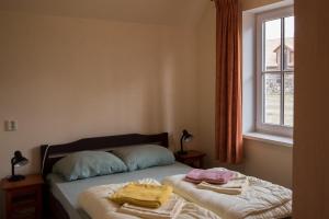 Postel nebo postele na pokoji v ubytování Fox House