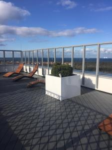 Balkón alebo terasa v ubytovaní Ann Apartament Gdańsk