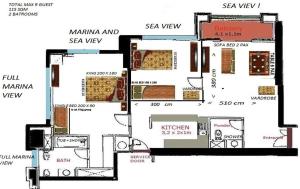Půdorys ubytování Jbr Beach Walk Rimal 3