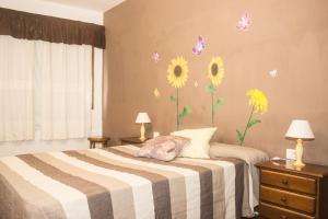Cama o camas de una habitación en Residencial Los Silos