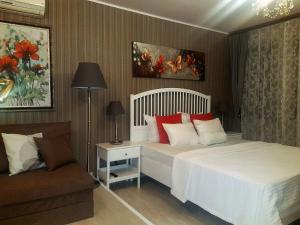 Tempat tidur dalam kamar di Hotel Minaliat Vek