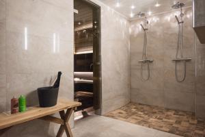 Koupelna v ubytování Boutique Hotel Yöpuu