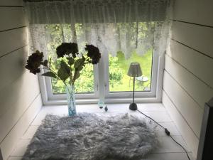 Zahrada ubytování B&B Hannåsa Gård
