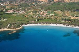 a beach with a large body of water at Residence Sos Alinos in Cala Liberotto