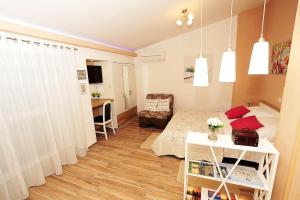Posteľ alebo postele v izbe v ubytovaní Top Center Zadar Studio Apartments