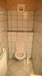 La salle de bains est pourvue de toilettes. dans l'établissement Rauter in Wöllan, à Arriach