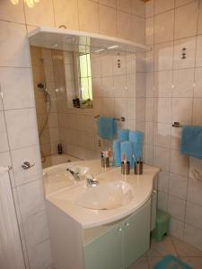 Koupelna v ubytování Ferienwohnung Brennseeblick