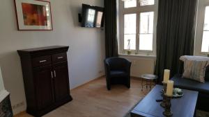 Ein Sitzbereich in der Unterkunft Altstadtloft Lüneburg