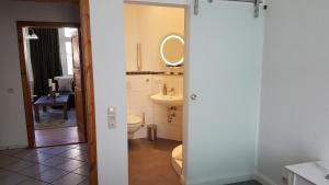 Ein Badezimmer in der Unterkunft Altstadtloft Lüneburg
