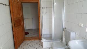 Ein Badezimmer in der Unterkunft Altstadtloft Lüneburg