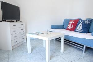 TV a/nebo společenská místnost v ubytování Apartments Jadranovo