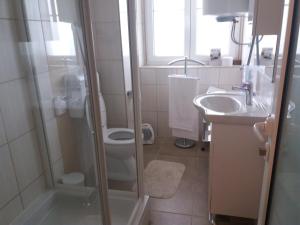 Ein Badezimmer in der Unterkunft Apartment Osk