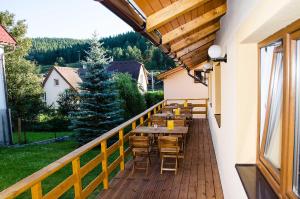 Balkón nebo terasa v ubytování Vila Rhea