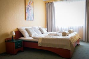 A bed or beds in a room at Hotel Kormorán Még 37 kép