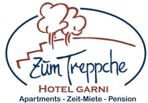 Ein Zertifikat, Auszeichnung, Logo oder anderes Dokument, das in der Unterkunft Zum Treppche Hotel Garni ausgestellt ist