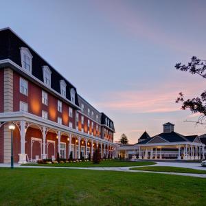 a rendering of the front of the inn at Saratoga Casino Hotel in Saratoga Springs