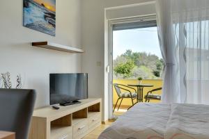 TV a/nebo společenská místnost v ubytování Apartments Kralj