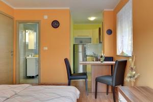 Kuchyň nebo kuchyňský kout v ubytování Apartments Kralj