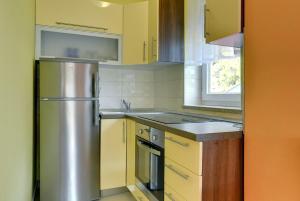 Kuchyň nebo kuchyňský kout v ubytování Apartments Kralj