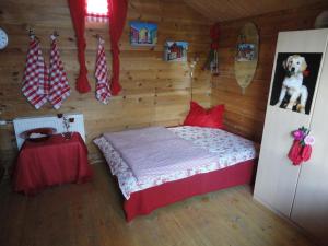 Ein Bett oder Betten in einem Zimmer der Unterkunft Ferienparadies Goritschnig