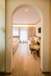 Giường trong phòng chung tại Hotel Garni Glockenstuhl