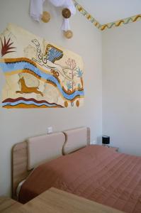 Postelja oz. postelje v sobi nastanitve Kafouros Hotel