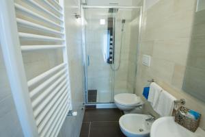 Koupelna v ubytování Hotel Iris