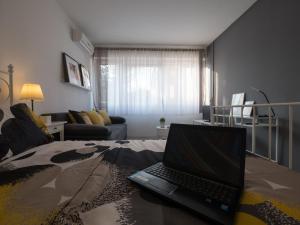 Postel nebo postele na pokoji v ubytování GIN apartman