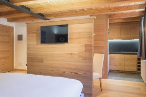 TV a/nebo společenská místnost v ubytování Hotel Centrale