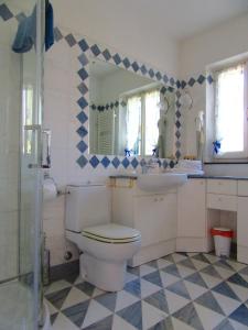 Koupelna v ubytování B&B Le Palme