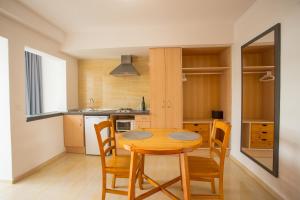 Kuchyň nebo kuchyňský kout v ubytování Apartamentos Zodiac