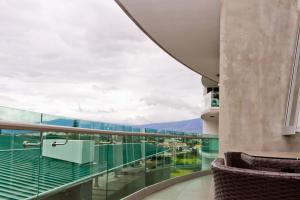 a view from the balcony of a cruise ship at Modern 3 Bedroom Apartment in San José