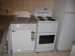 Kuchyň nebo kuchyňský kout v ubytování Brucktal Apartment