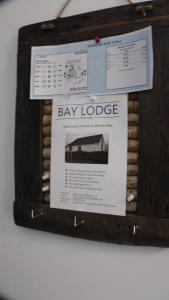 a display of a bay lodge sign on a wall at Bay Lodge in Birchington