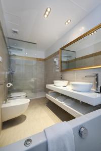 Koupelna v ubytování Hotel Hoffmeister