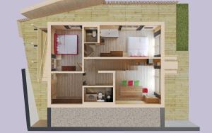 Kuchyň nebo kuchyňský kout v ubytování HochLeger - Chalet Refugium am Berg