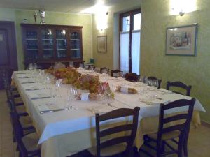 Reštaurácia alebo iné gastronomické zariadenie v ubytovaní La rosa dei vini
