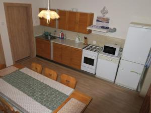 Kuchyň nebo kuchyňský kout v ubytování Apartmán Vysočina