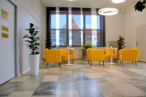 Khu vực ghế ngồi tại Hotel Gregor