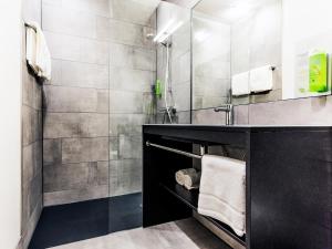 Koupelna v ubytování RiKu HOTEL Ulm